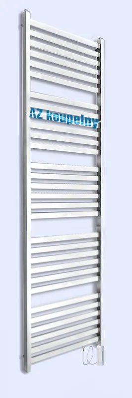 Elektrický hranatý koupelnový topný žebřík Neriet Capri, 600 x 1748 mm, termostat RC, bílý Betaalbaar