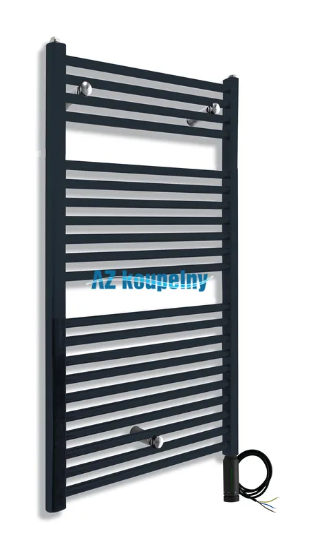 Flitsaanbieding Elektrický rovný žebřík Neriet PRIMO černá lesklá, 750 x 1160 mm, termostat RC černá matná