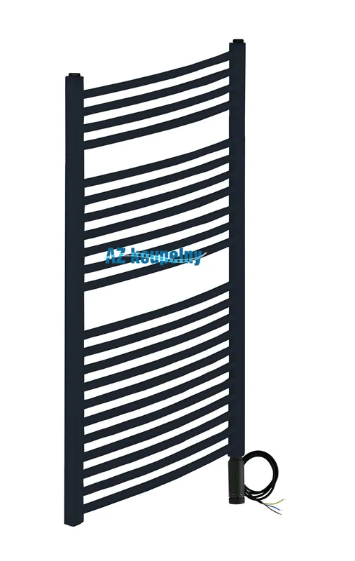 Laatste Versie Elektrický žebřík Neriet PRIMO RONDO černá matná, 500 x 1160 mm, termostat RC černý matný