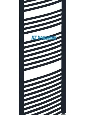 Weekendaanbieding Elektrický radiátor Neriet PRIMO RONDO černá lesk, 600 x 1424 mm, termostat RC chrom