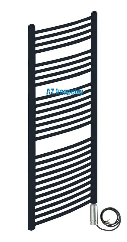 Aanbieding Elektrický radiátor Neriet PRIMO RONDO černá matná, 600 x 1424 mm, termostat RC chrom