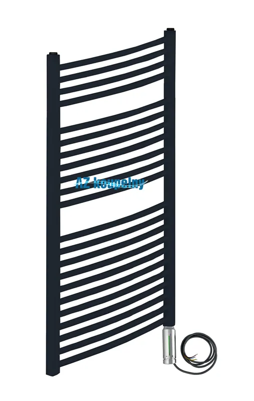 Elektrický koupelnový žebřík Neriet PRIMO RONDO antracit 750 x 1160 mm, termostat RC chrom Fabrieksprijs