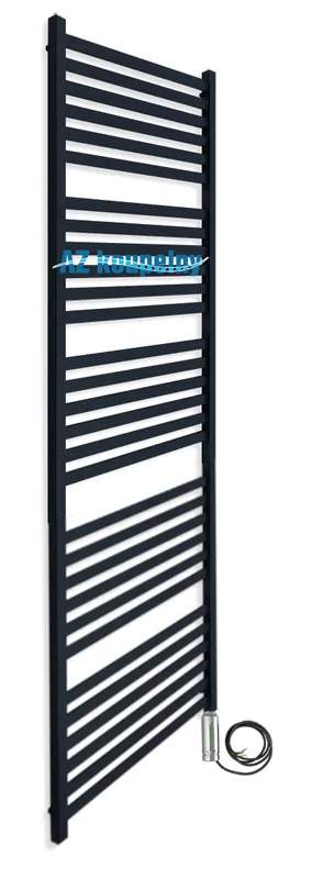 Gereduceerde Prijs Elektrický hranatý žebřík Neriet Capri antracit, 500 x 1436 mm, s termostatem RC chrom
