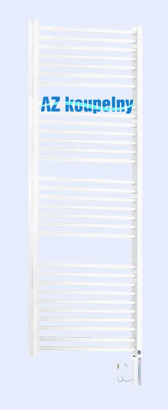 Alleen Vandaag Elektrický koupelnový radiátor Neriet PRIMO, 600 x 1732 mm, el. tyč s termostatem RC, bílý