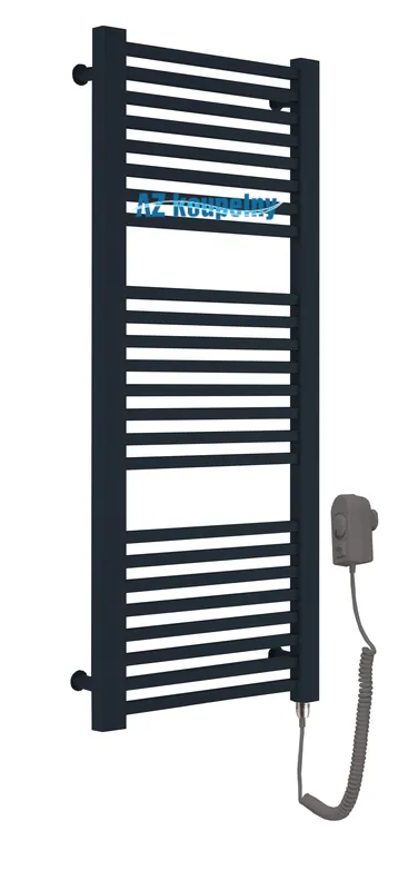 Elektrický žebřík Neriet Quadro Duo černý matný, 600 x 1140 mm, šedá topná tyč EL.05RE Betaalbaar