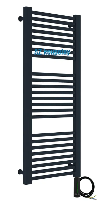 Direct Beschikbaar Elektrický radiátor Neriet Quadro Duo černá matná, 500 x 1140 mm, termostat RC černá matná