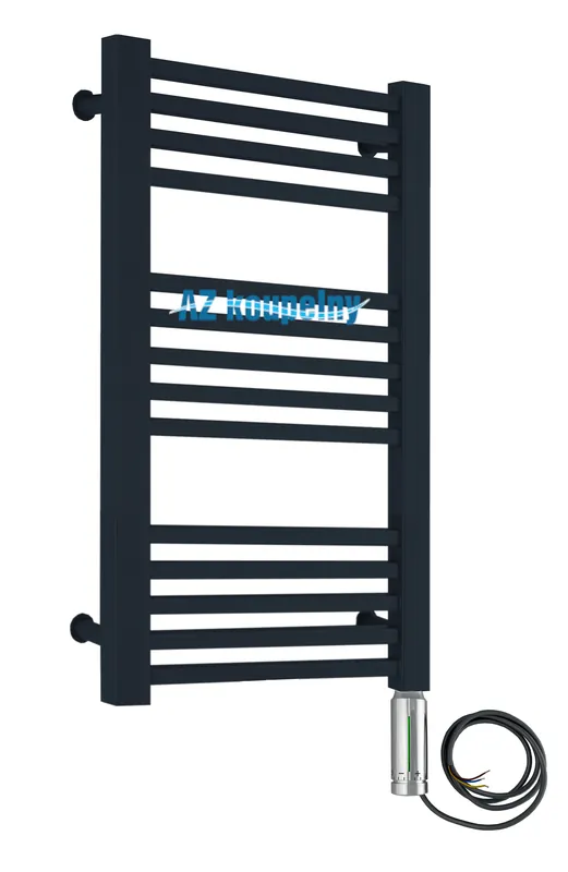 Laatste Kans Elektrický koupelnový žebřík Neriet Quadro Duo antracit, 600 x 740 mm, termostat RC chrom