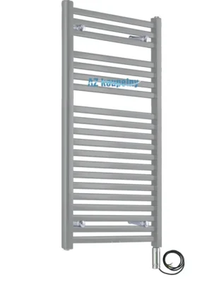 Voordeelprijs Elektrický žebříkový radiátor Neriet Paris-N světle šedá, termostat RC chrom, 500 x 944 mm