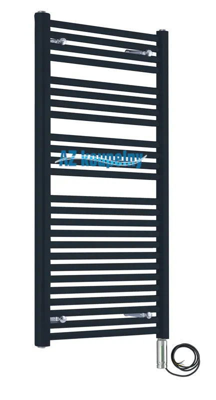 Voordeelprijs Elektrický topný radiátor Neriet Paris-N antracit, s termostatem RC chrom, 500 x 1232 mm