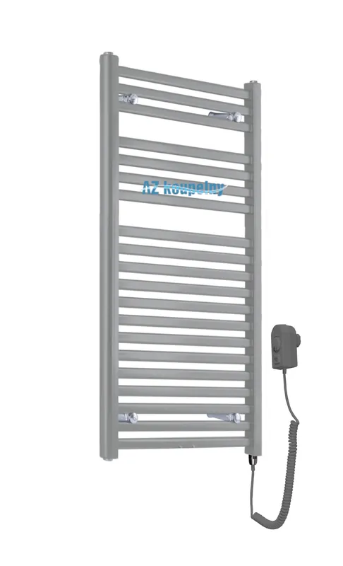Dagaanbieding Elektrický topný žebřík Neriet Paris světle šedá, topná tyč EL.05RE šedá, 600 x 944 mm