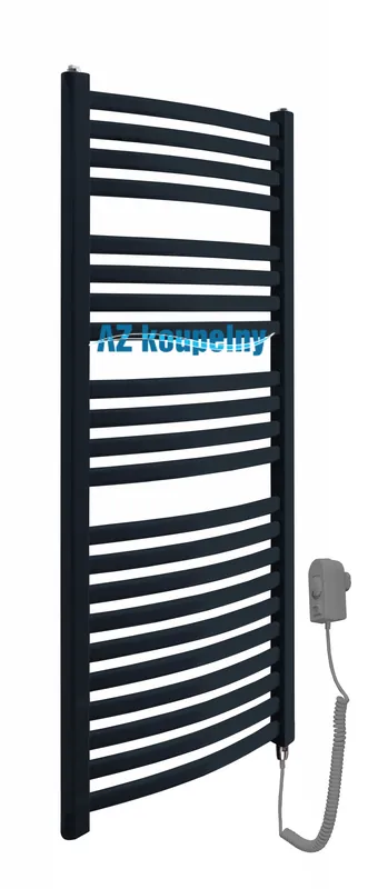Favoriet Elektrický žebřík Neriet Paris Rondo antracit, topná tyč EL.05RE šedá, 500 x 1232 mm