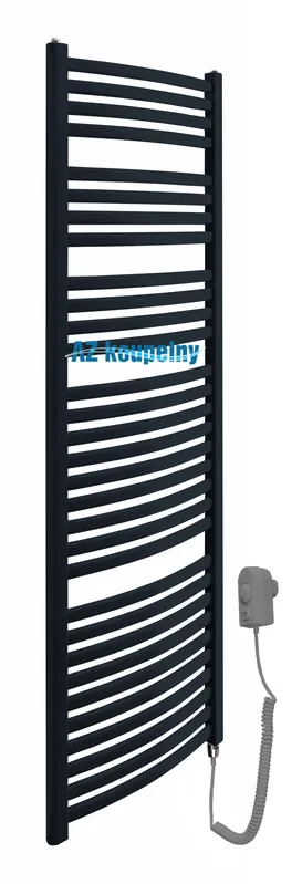 Bestel Nu Elektrické otopné těleso Neriet Paris Rondo-N, barva antracit, elektrická topná tyč EL.05RE šedostříbrná, rozměr 500 x 1712 mm