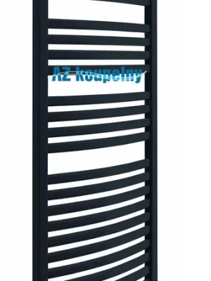 Weekendaanbieding Elektrický koupelnový radiátor Neriet Paris Rondo, barva černá lesklá, s termostatem RC chrom, rozměr 600 x 1232 mm