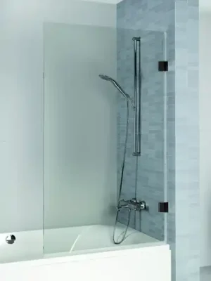 Expresní Doručení Vanová zástěna Riho SCANDIC NXT X108 - 85 cm, 1 segment, pravá strana s otevíráním dovnitř, černé panty