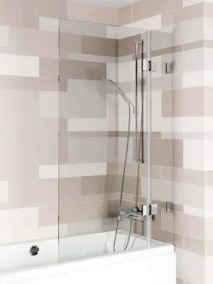 Blesková Nabídka Vanová 2-dílná zástěna Riho SCANDIC NXT X109V, pravé otevírání ven, panty v chromu, 85 cm