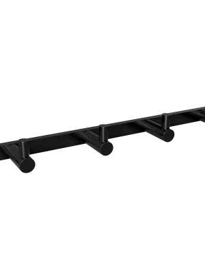 Věšák ručníků se čtyřmi háčky Bemeta DARK 104606100, barva černá, šířka 270 mm Weekendaanbieding