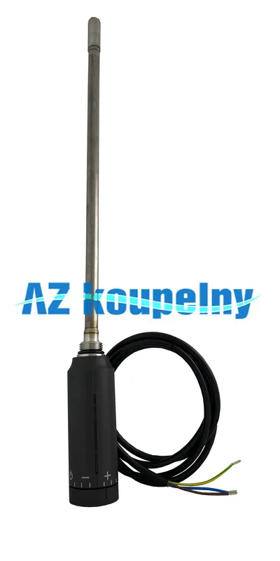 Koopje Elektrická topná tyč s termostatem do žebříku Tradeko EL.05RC - 400 W, černá matná