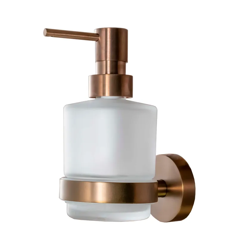 Express Levering Dávkovač tekutého mýdla mini Bemeta AMBER, 155109102, objem 200 ml, měděná zlatá /sklo