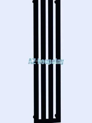 Koupit Online Koupelnový radiátor P.M.H. DARIUS S HÁČKY DAH6BL - Strukturální černá, 326 x 1800 mm