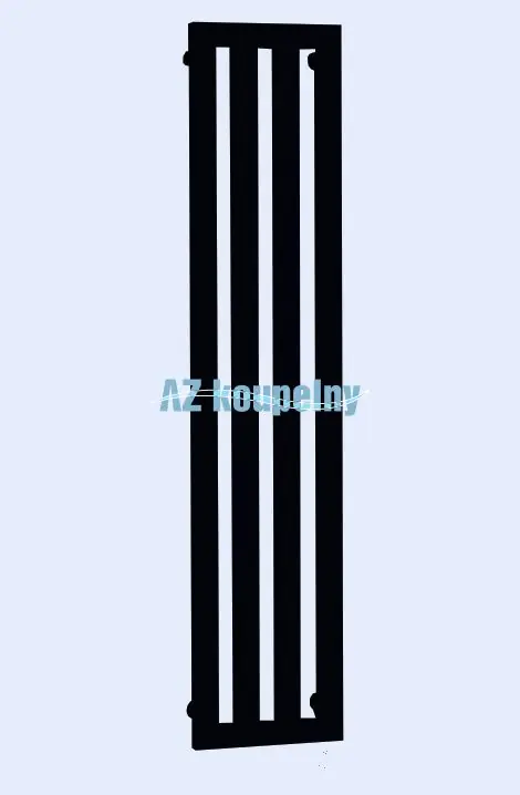 Koop Online Koupelnový radiátor P.M.H. DARIUS S HÁČKY DAH6BL - Strukturální černá, 326 x 1800 mm