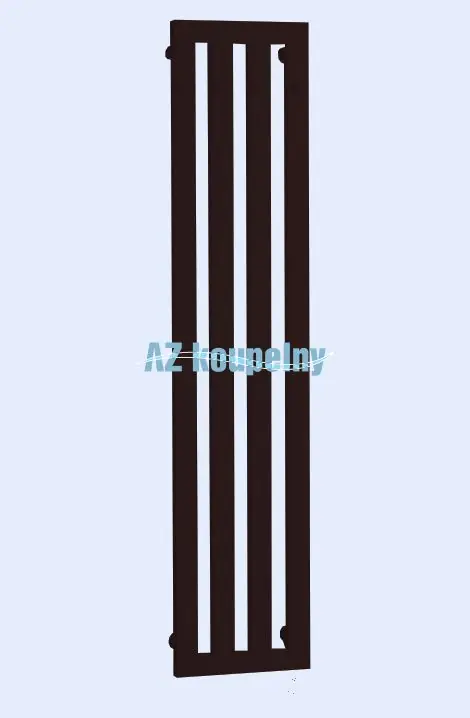 Topný žebřík do koupelny P.M.H. DARIUS S HÁČKY DAH6BR - Strukturální hnědá, 326 x 1800 mm Vysoce Kvalitní