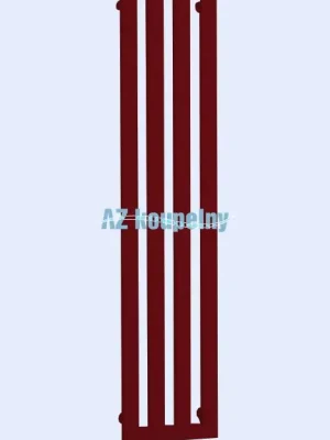 Must-Have Koupelnový radiátor PMH DARIUS S HÁČKY DAH6RE - Strukturální bordó, 326 x 1800 mm
