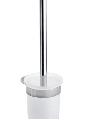 Weekendaanbieding WC štětka se skleněnou miskou Bemeta ORGANIC, 157113141, chrom / mléčné sklo