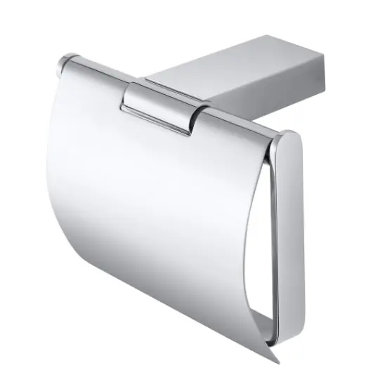 Koop Online Nástěnný designový držák toaletního papíru s krytem Bemeta VIA, 135012012, barva chrom