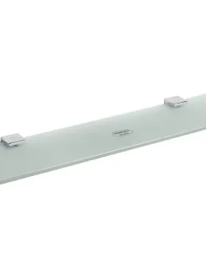 Nejnovější Verze Elegantní koupelnová polička Bemeta VIA, 135002352, šířka 500 mm, chrom / mléčné sklo