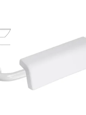 Expresní Doručení Madlo se zádovou opěrkou k WC Bemeta HELP, s krytkou, 301100504-o, 580 x 155 mm, bílé